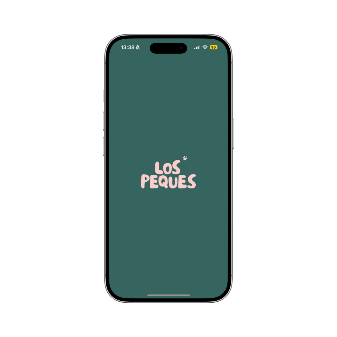 Los Peques app Sign in screen